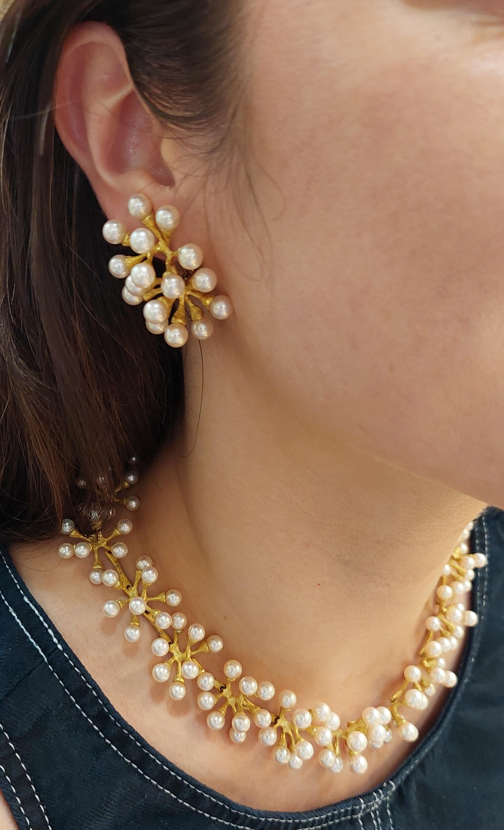 Conjunto de collar y pendientes John Iversen 