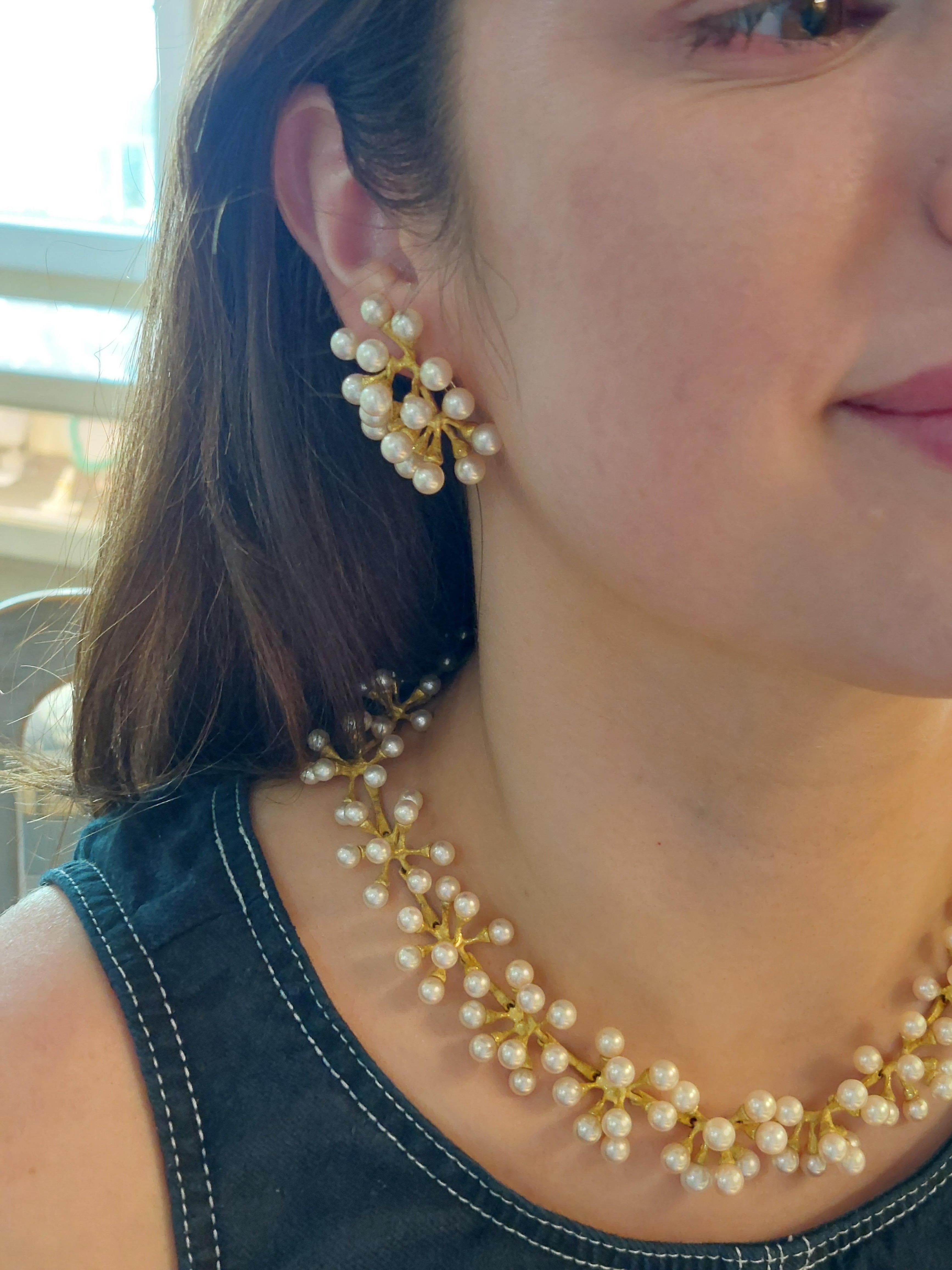 Femenino o masculino Conjunto de collar y pendientes John Iversen 