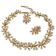 Set di collana e orecchini di perle John Iversen "Jacks" 18KT Set di collana e orecchini di perle John Iversen "Jacks" 18KT