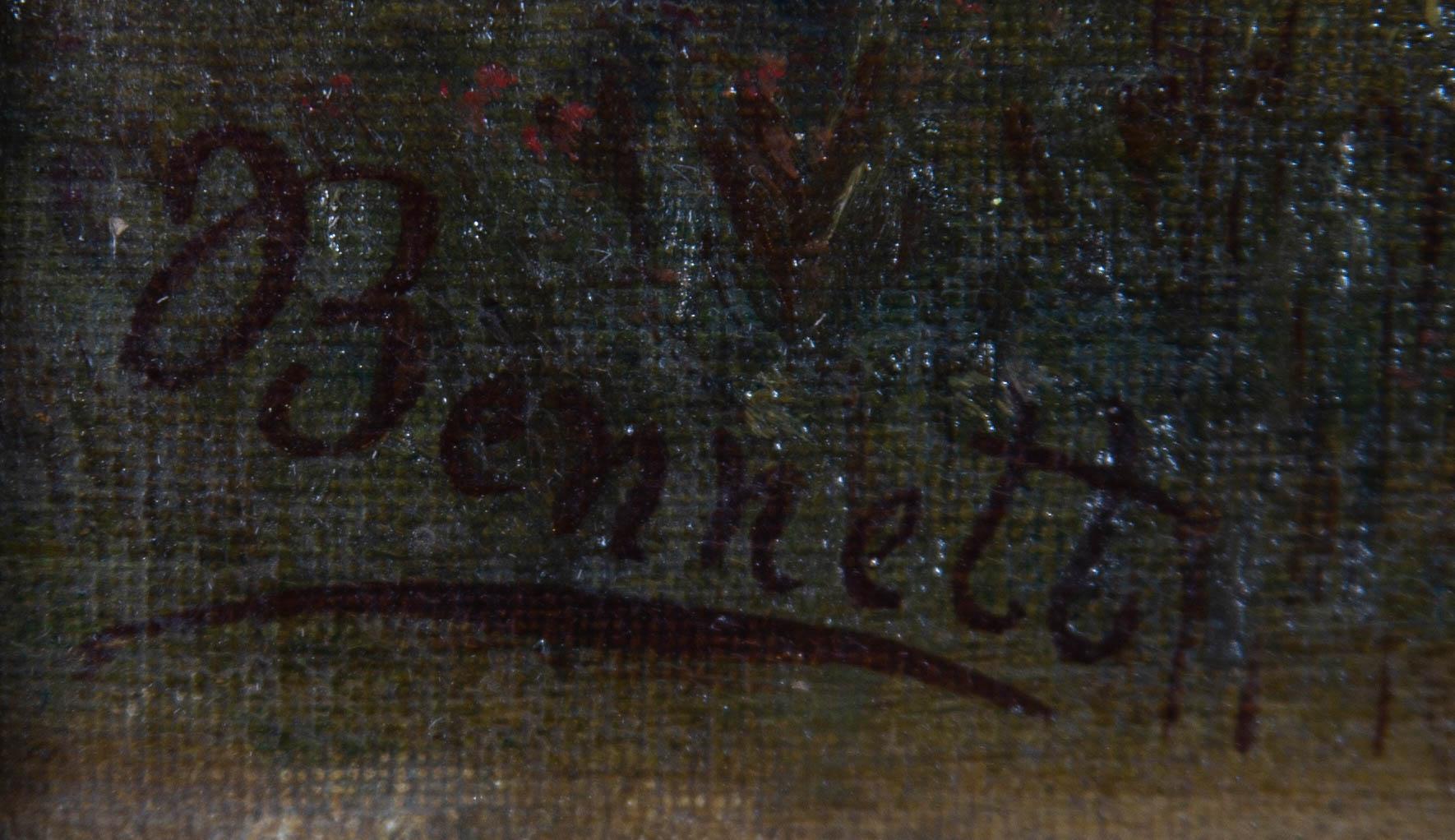 John J. Bennett – signiert, Öl, Graig Farm, frühes 20. Jahrhundert 3