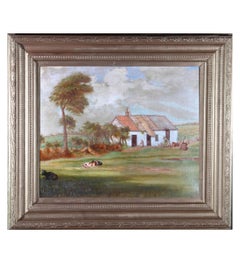 John J. Bennett – signiert, Öl, Graig Farm, frühes 20. Jahrhundert