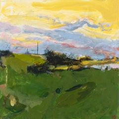 "Ipswich  III, " John Daly, acrylic, painting, panel, landscape, contemporary