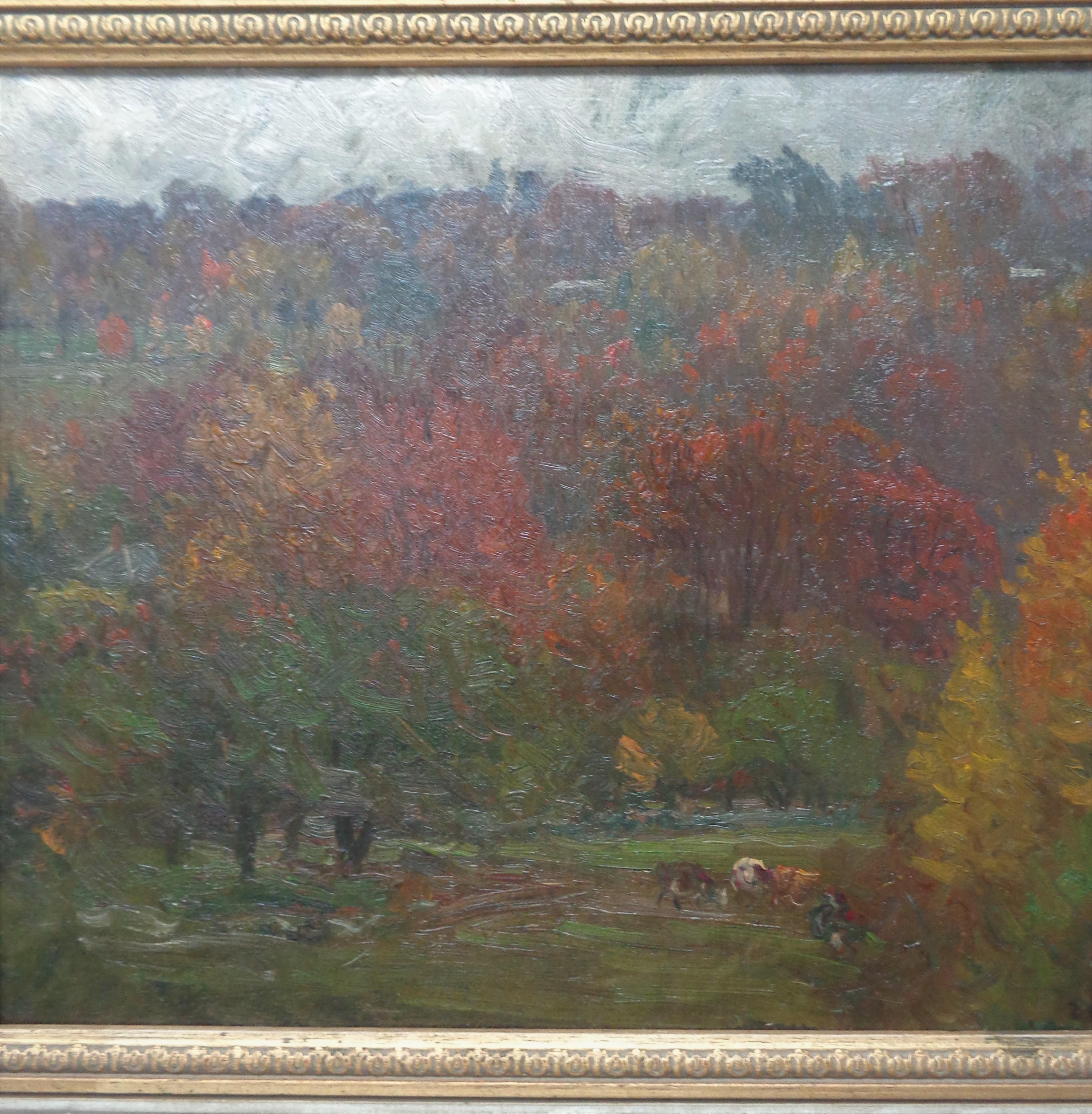 Pintura al óleo del artista impresionista estadounidense John J. Enneking - Painting Impresionista de John J Enneking