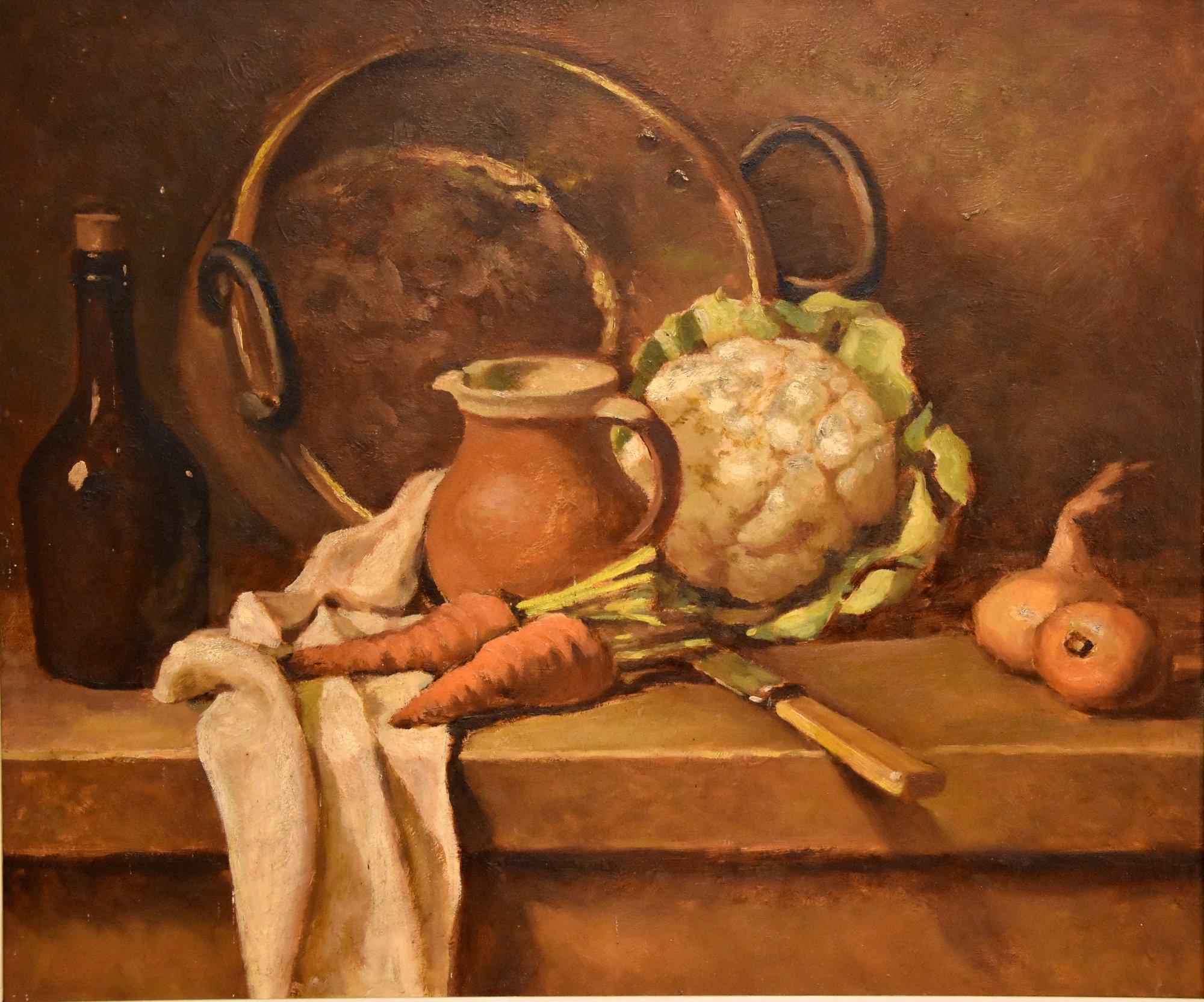 Pittura a olio di John J Hall 