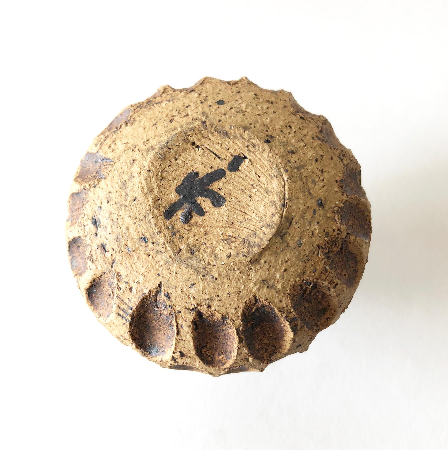 Mid-Century Modern John Jack Feltman Handmade Stoneware Weed Pot Bud Vase