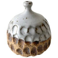 Vintage John Jack Feltman Handmade Stoneware Weed Pot Bud Vase