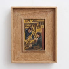 Men Working on a Concrete Crushing Machine