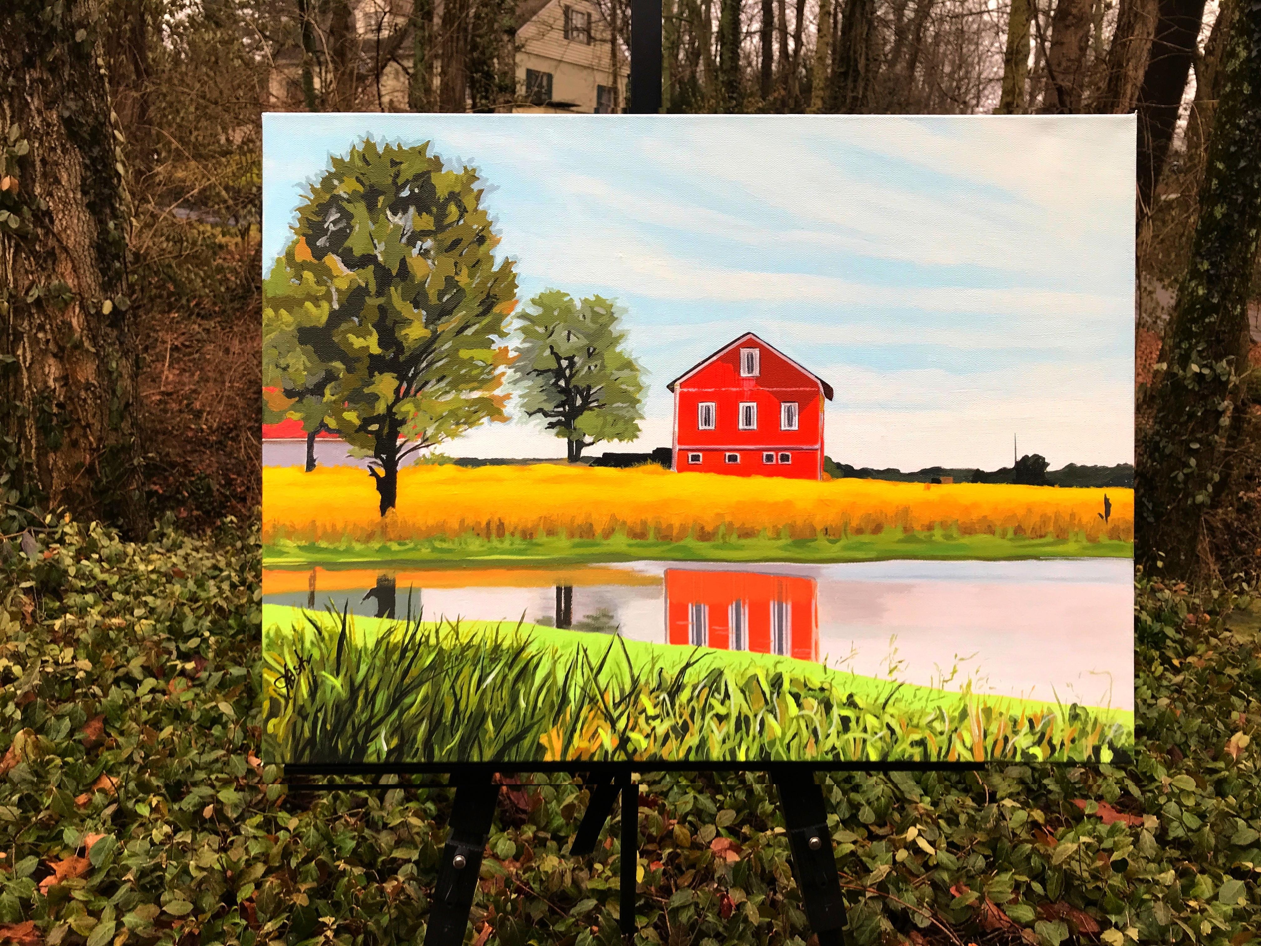 farm paintings easy