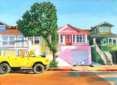 Three Houses, Original Painting