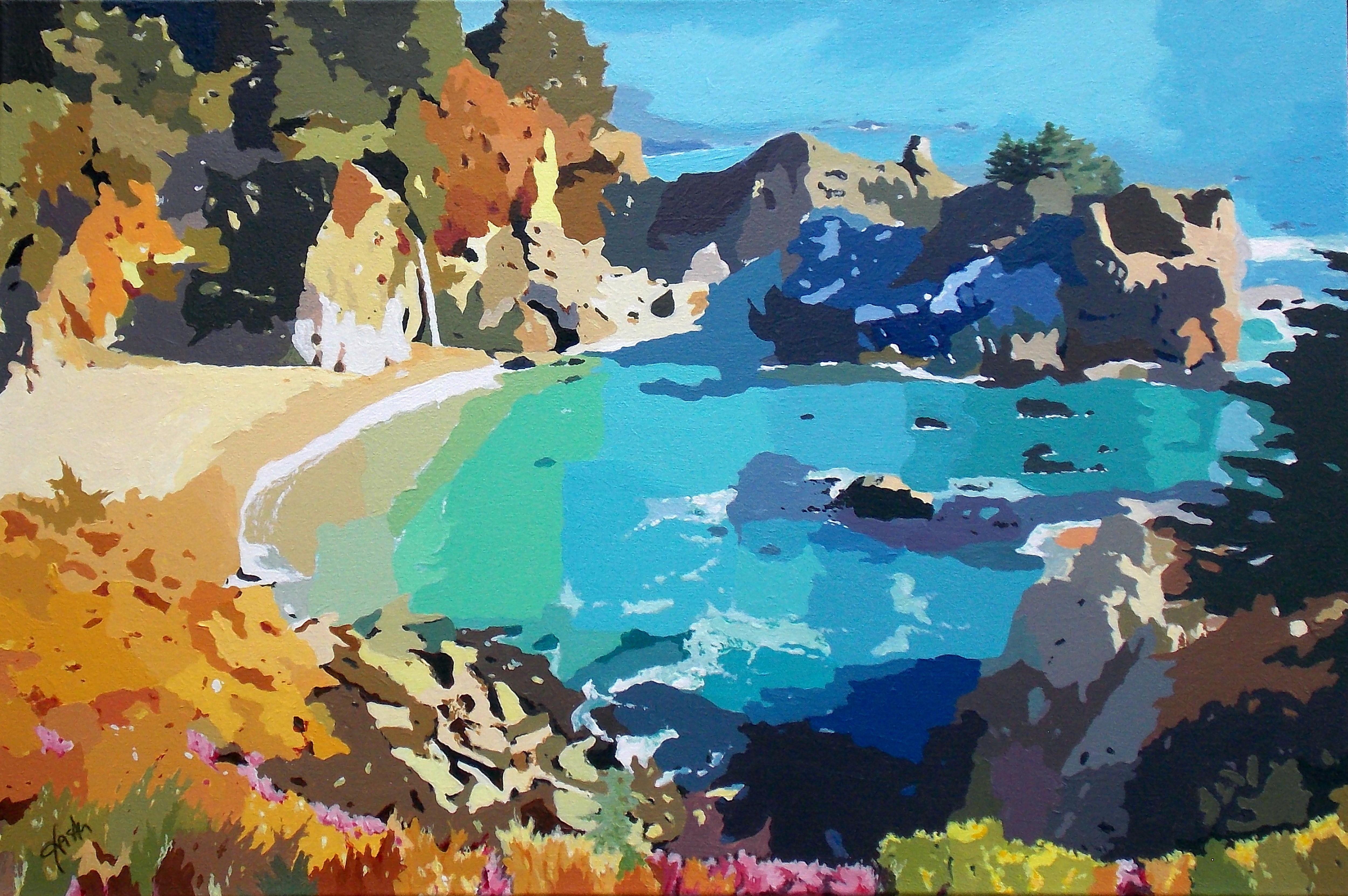 Coastal Impressions - The Falls, Original Painting