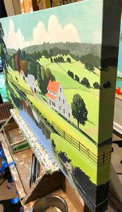 Granja en Corner Creek, Pintura original