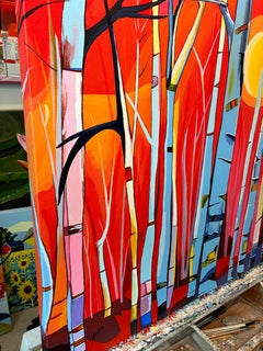 Forest Abstractions - Blueshift, Original Painting