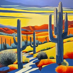 Saguaro Sunrise, Original Painting