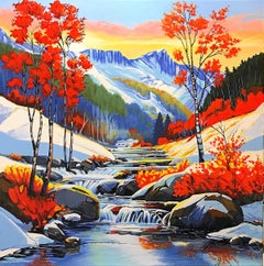 Primavera in montagna, dipinto originale