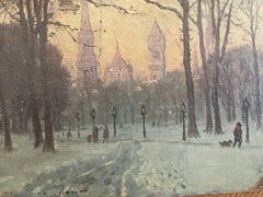 John Enneking "Winter Morning on the Common"