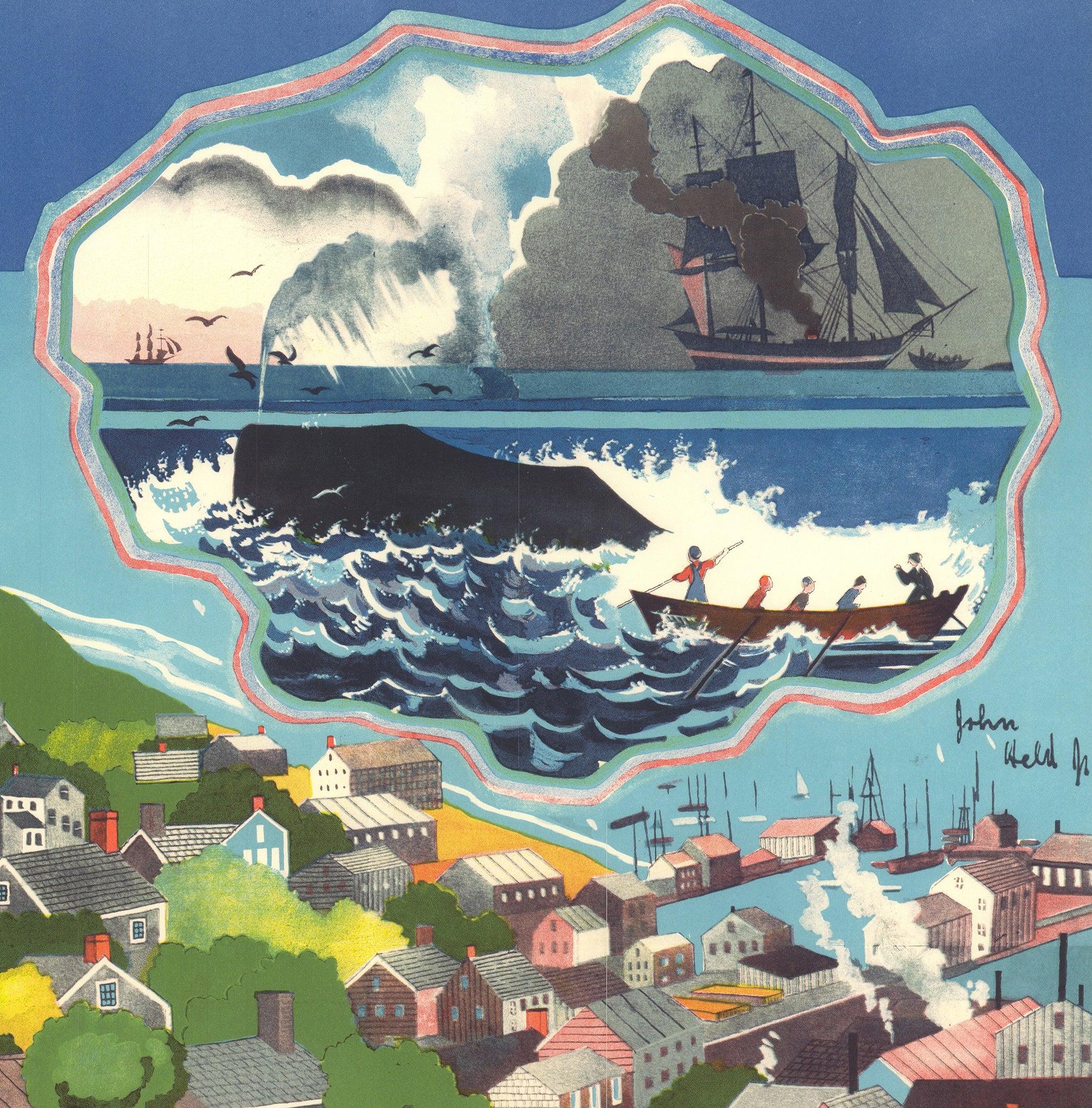 John Jr Held 'Nantucket'- Art Deco Vintage For Sale 3