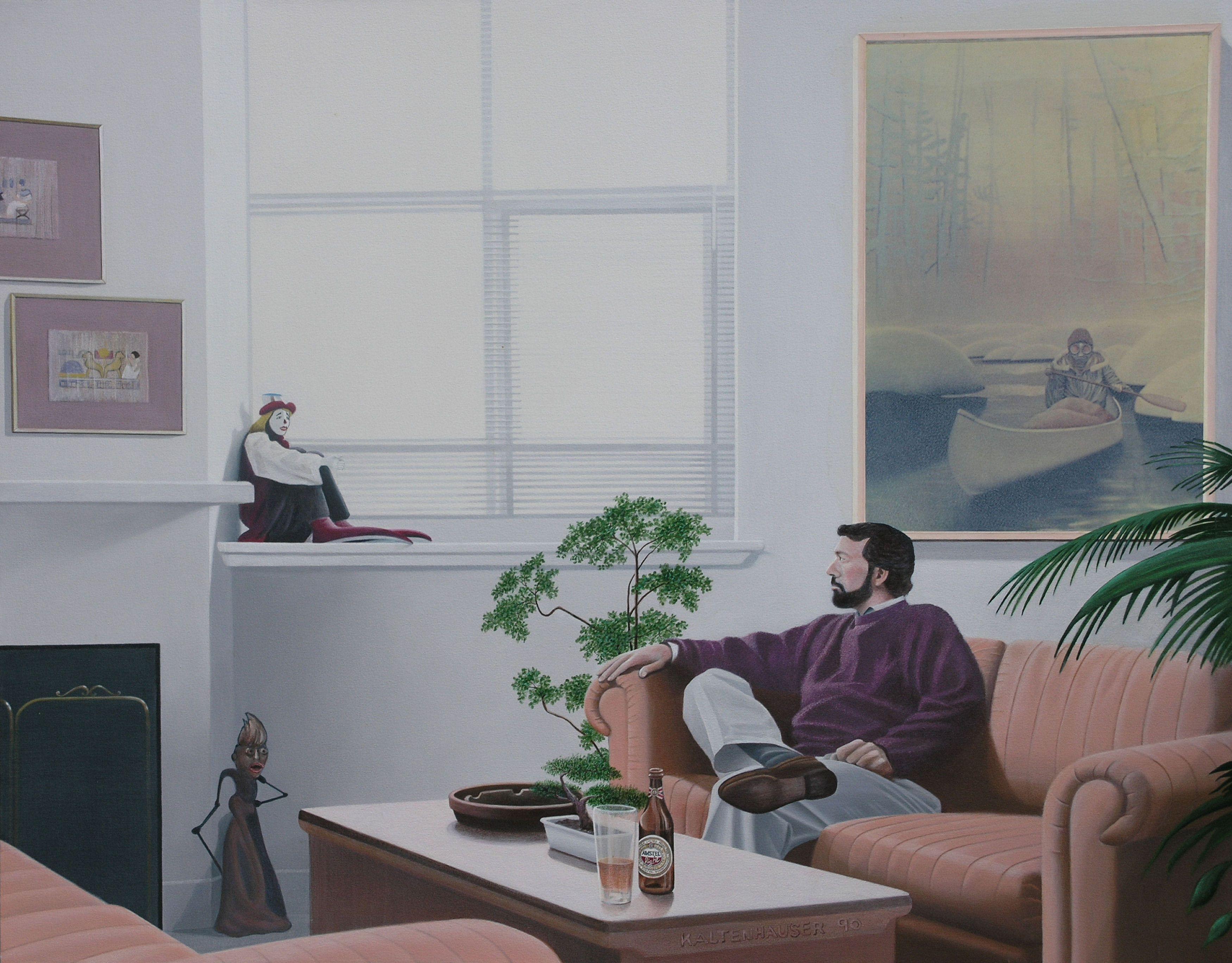Steve's Place, Gemälde, Acryl auf Leinwand – Painting von John Kaltenhauser