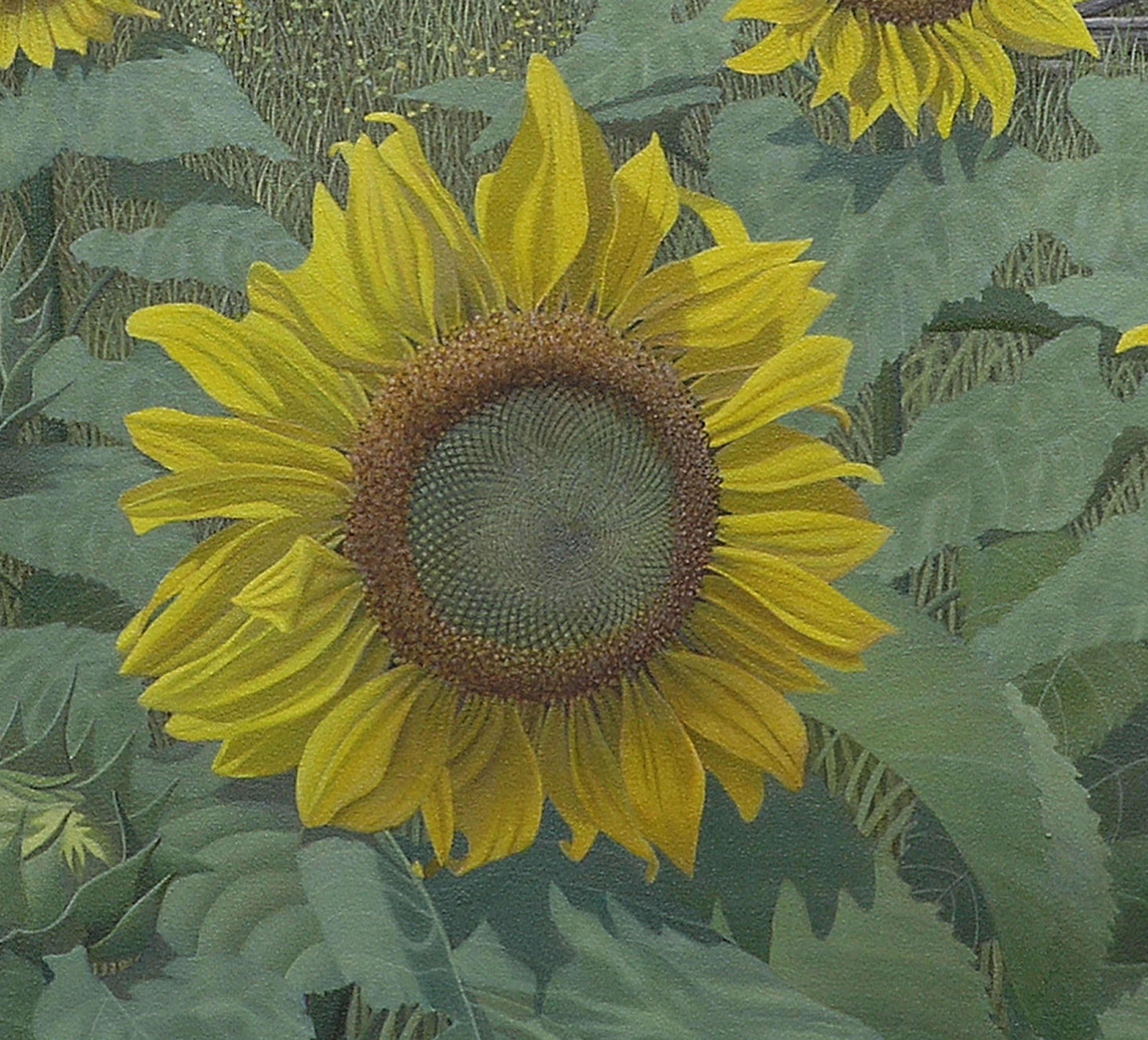 Sunflowers, Painting, Acrylic on Canvas For Sale 1