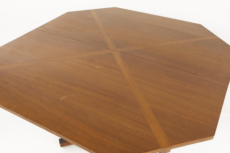John Kapel for Glenn of California Mid Century Walnut Dining Table For