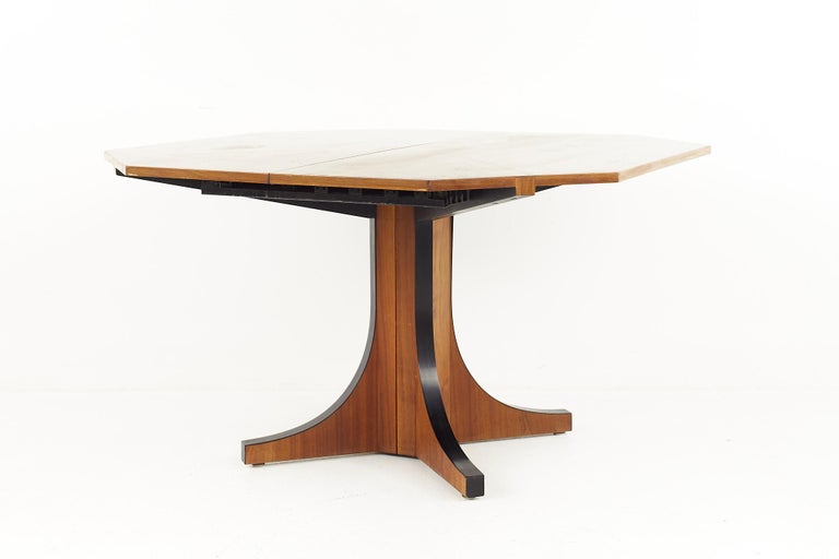 John Kapel for Glenn of California Mid Century Walnut Dining Table For