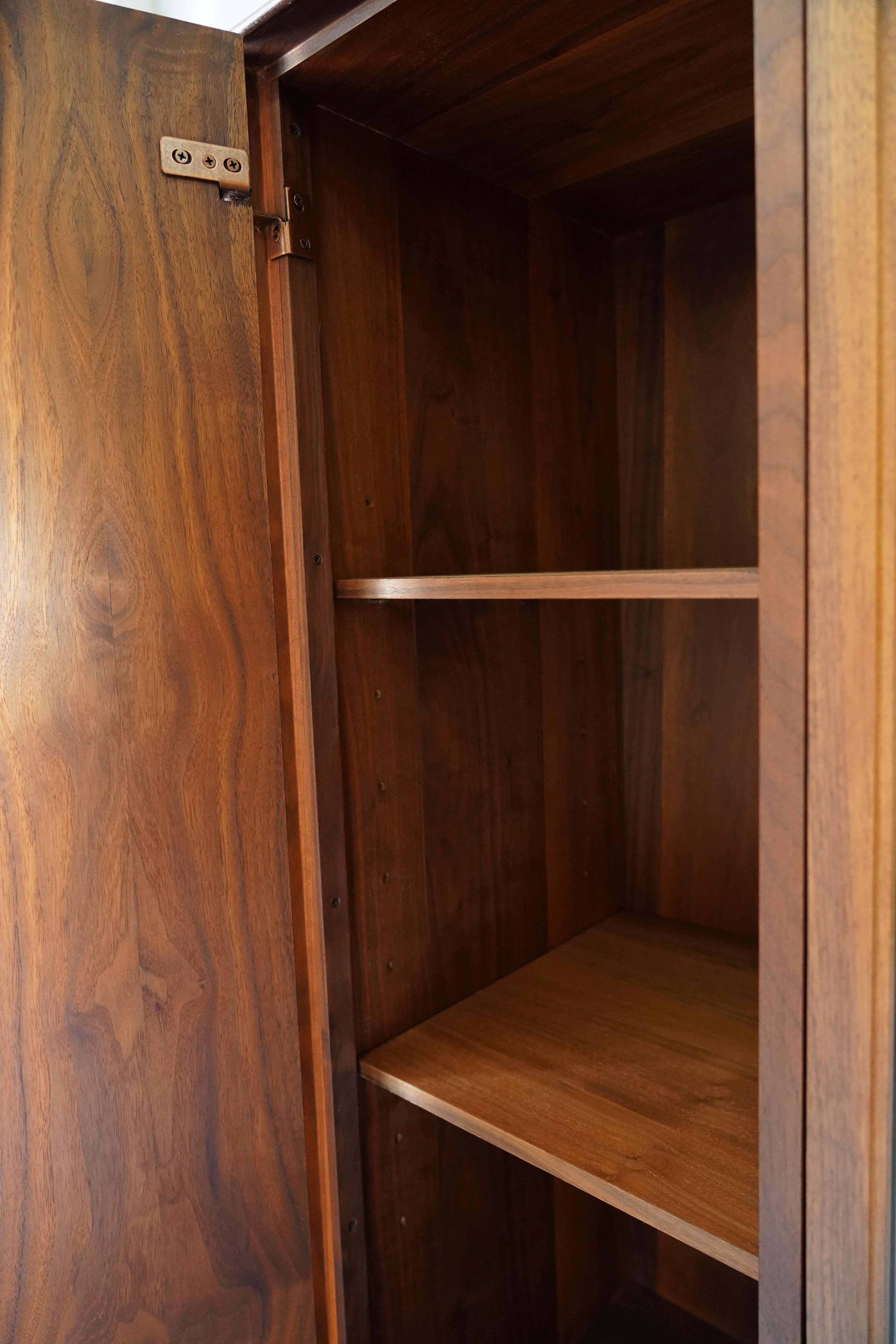 John Kapel Mid Century Armoire, Tall Dresser Wardrobe Glenn of California For Sale 5