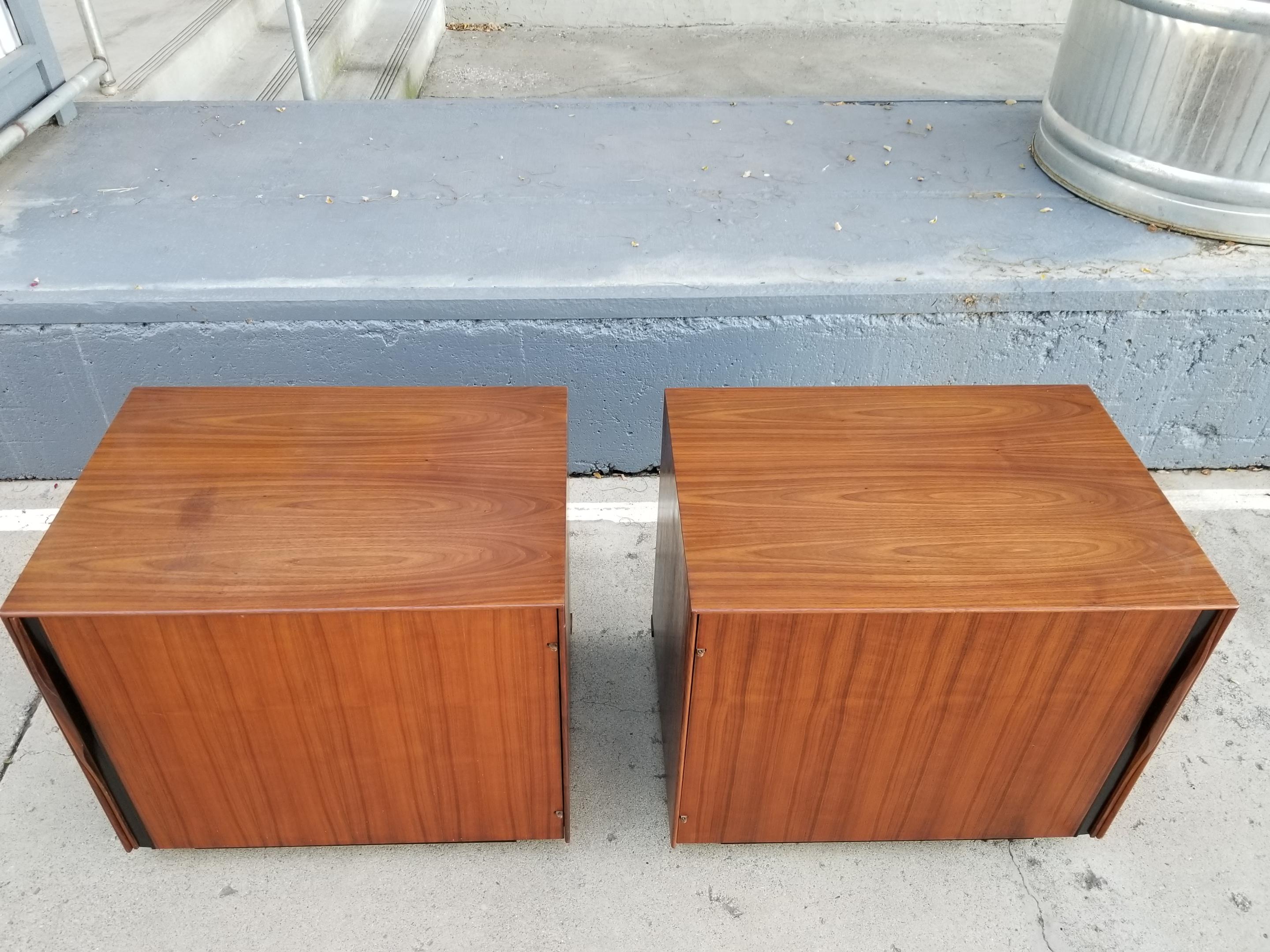 John Kapel Side Tables or Cabinets, a Pair 2