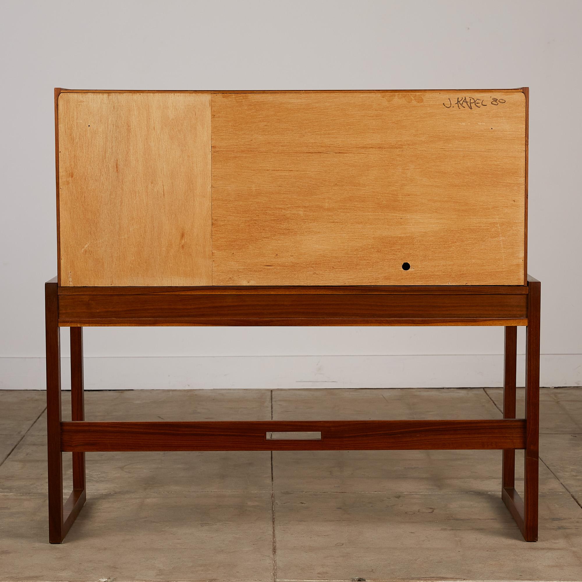 Late 20th Century John Kapel Studio Secretary Console