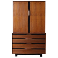 John Kapel Walnut Armoire for Glenn of California, United States, c.1970