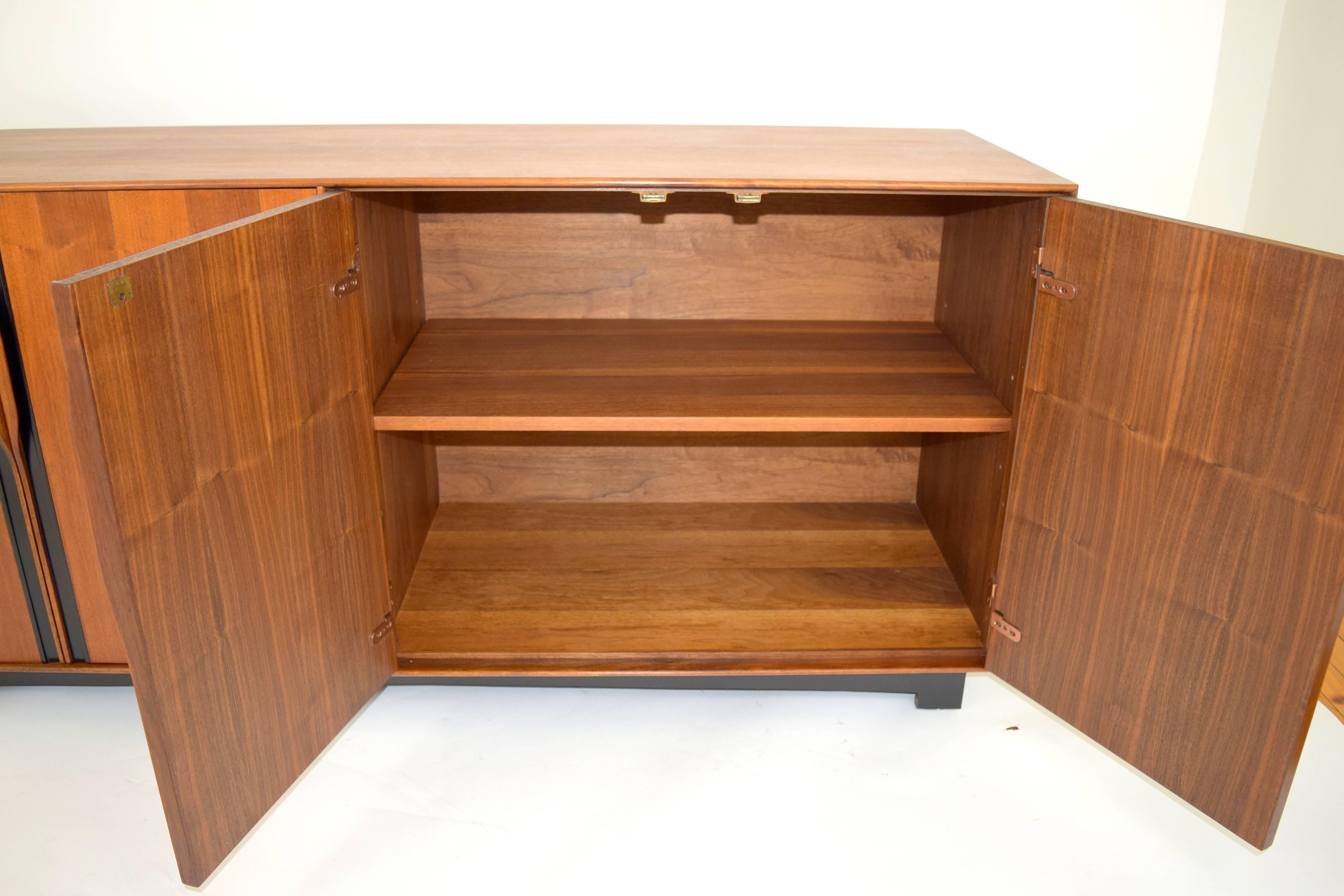 Mid-20th Century John Kapel Walnut Credenza for Glenn of California For Sale