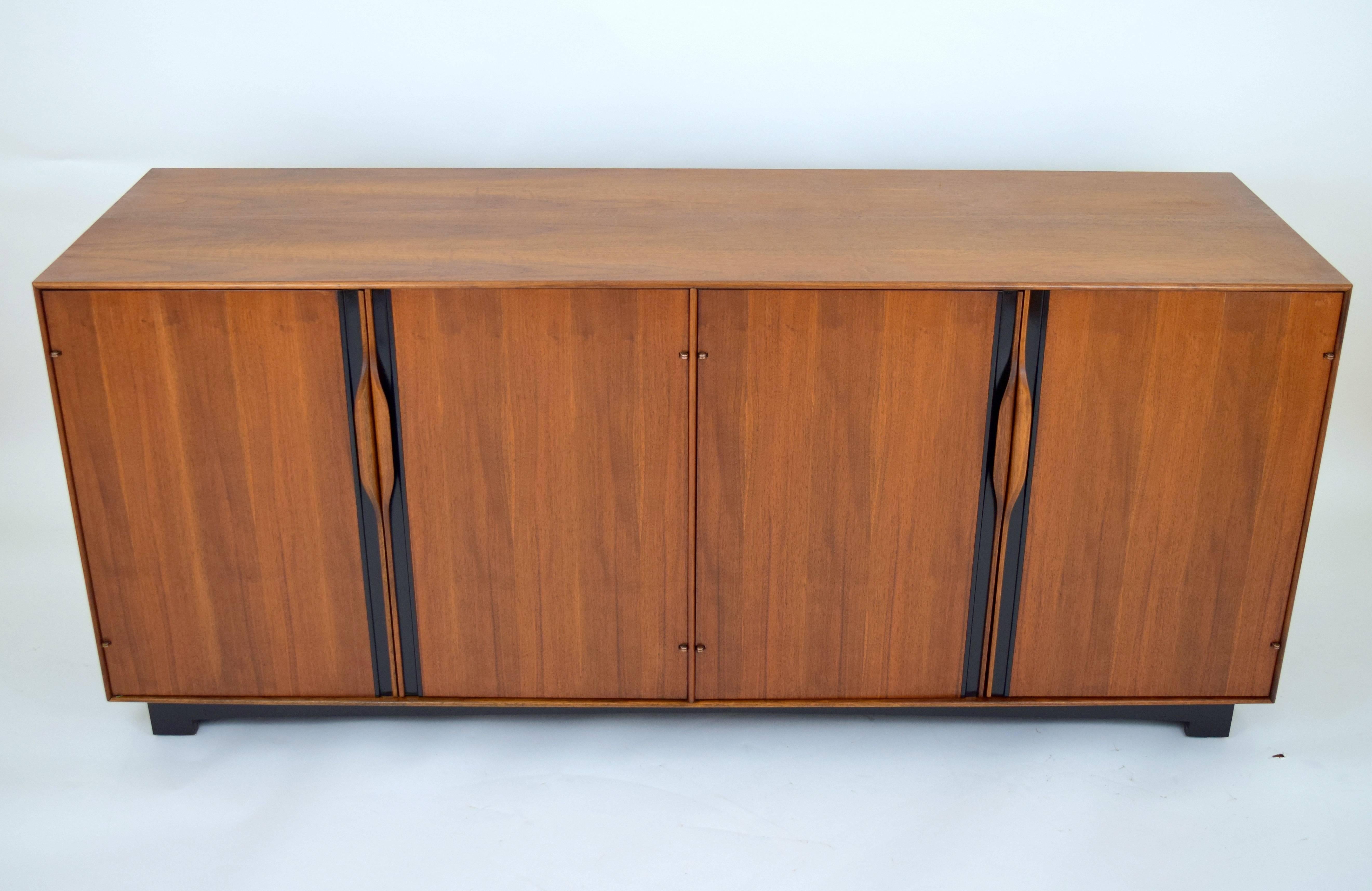 John Kapel Walnut Credenza for Glenn of California For Sale 3