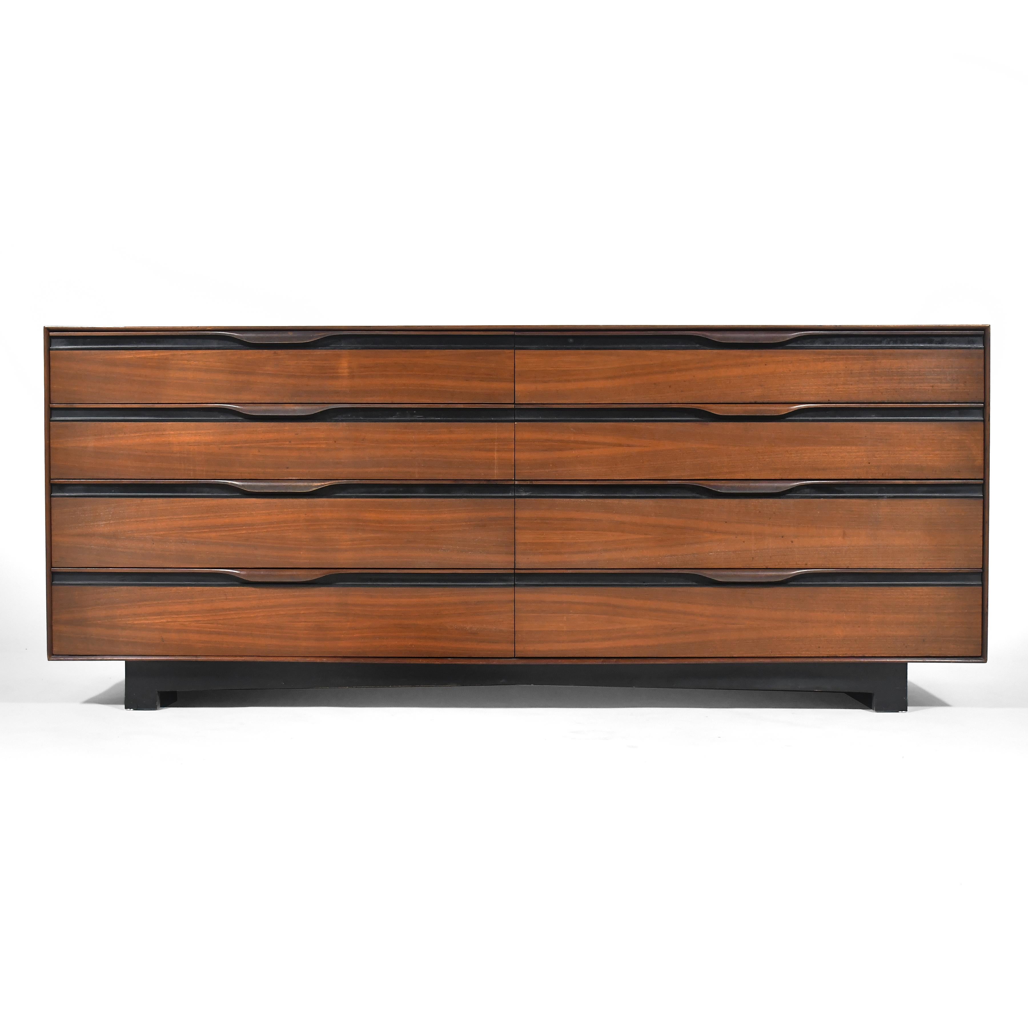 Mid-Century Modern John Kapel Walnut Dresser by Glenn of California For Sale