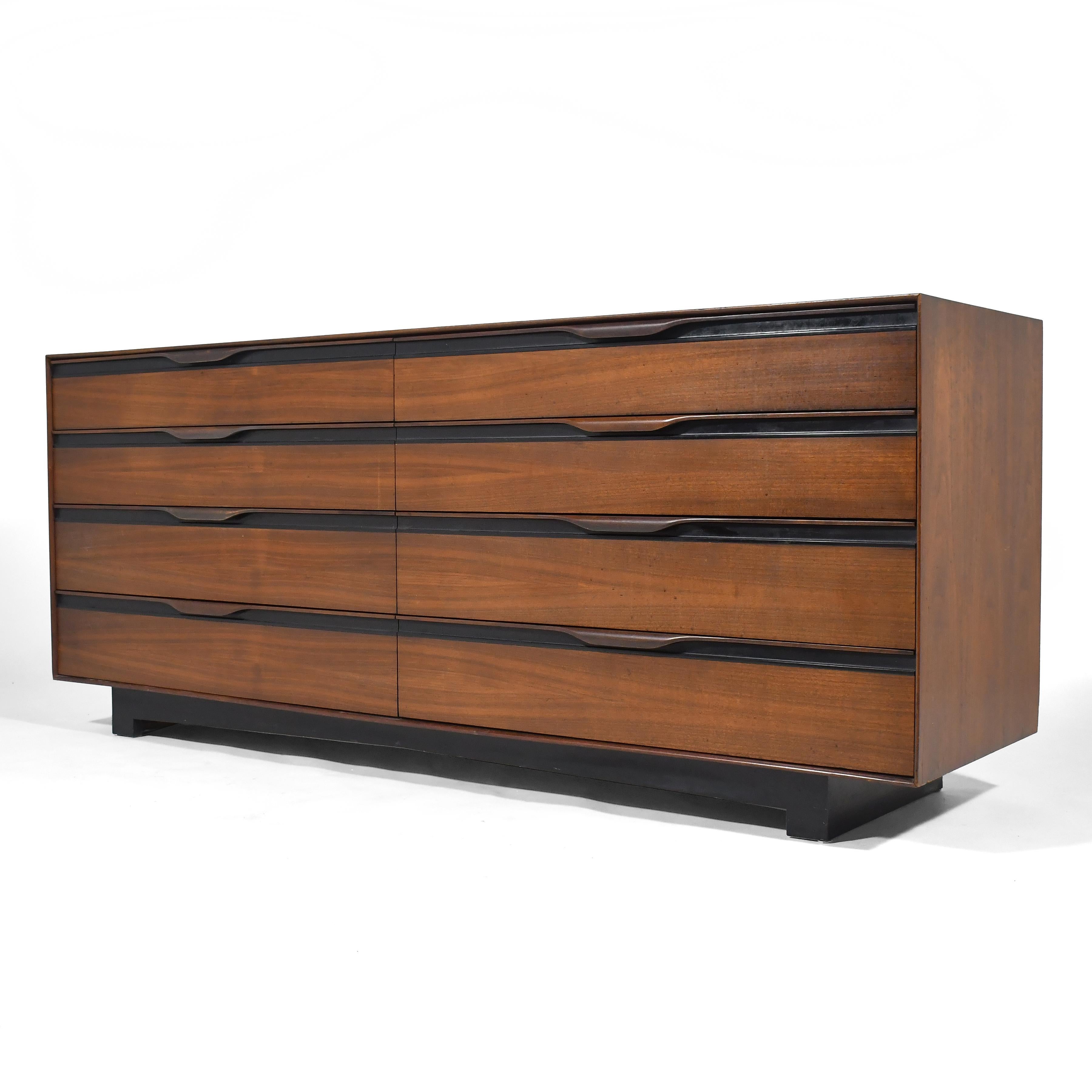 American John Kapel Walnut Dresser by Glenn of California For Sale