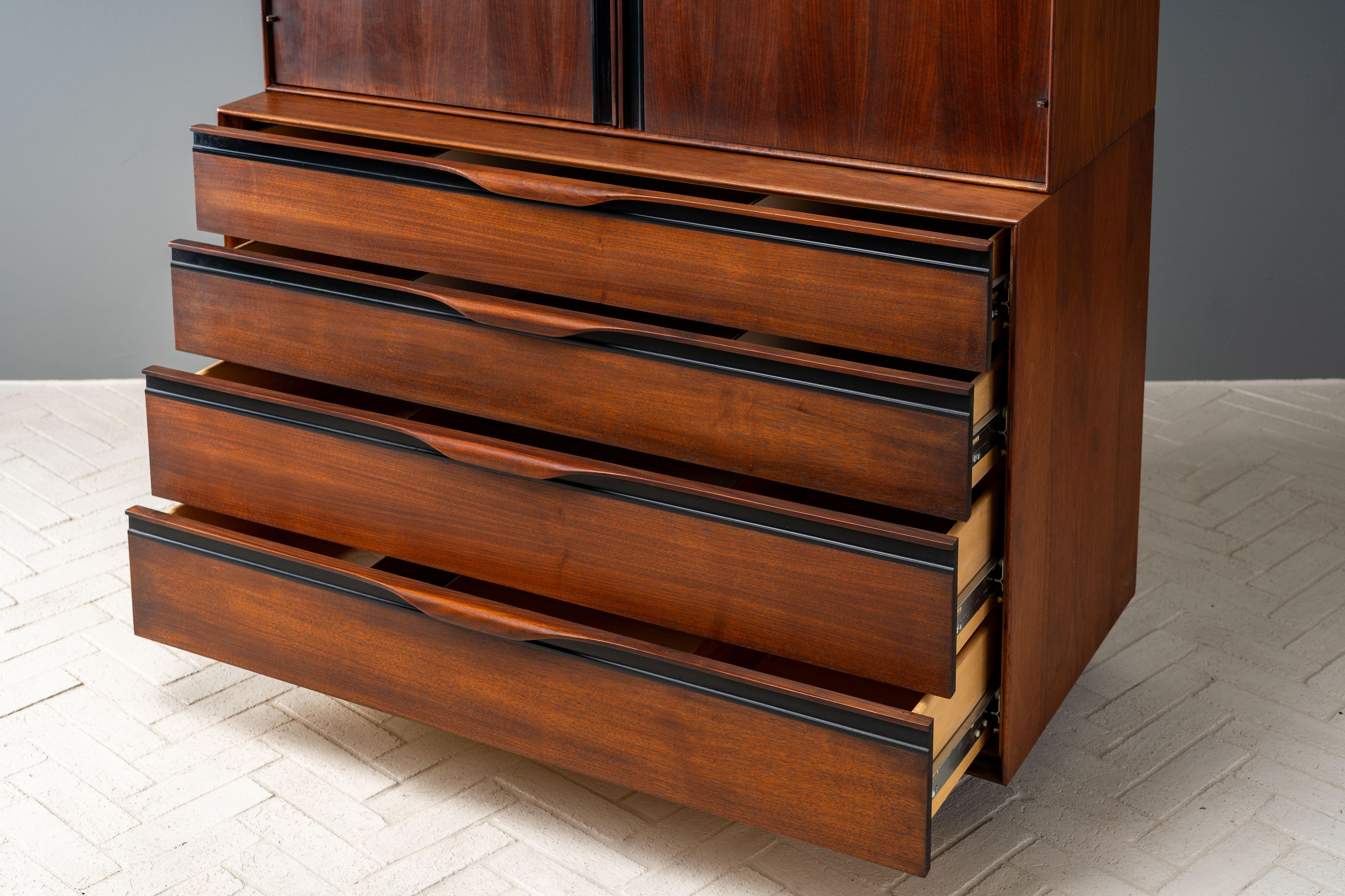 John Kapel Walnut Highboy For Sale 3