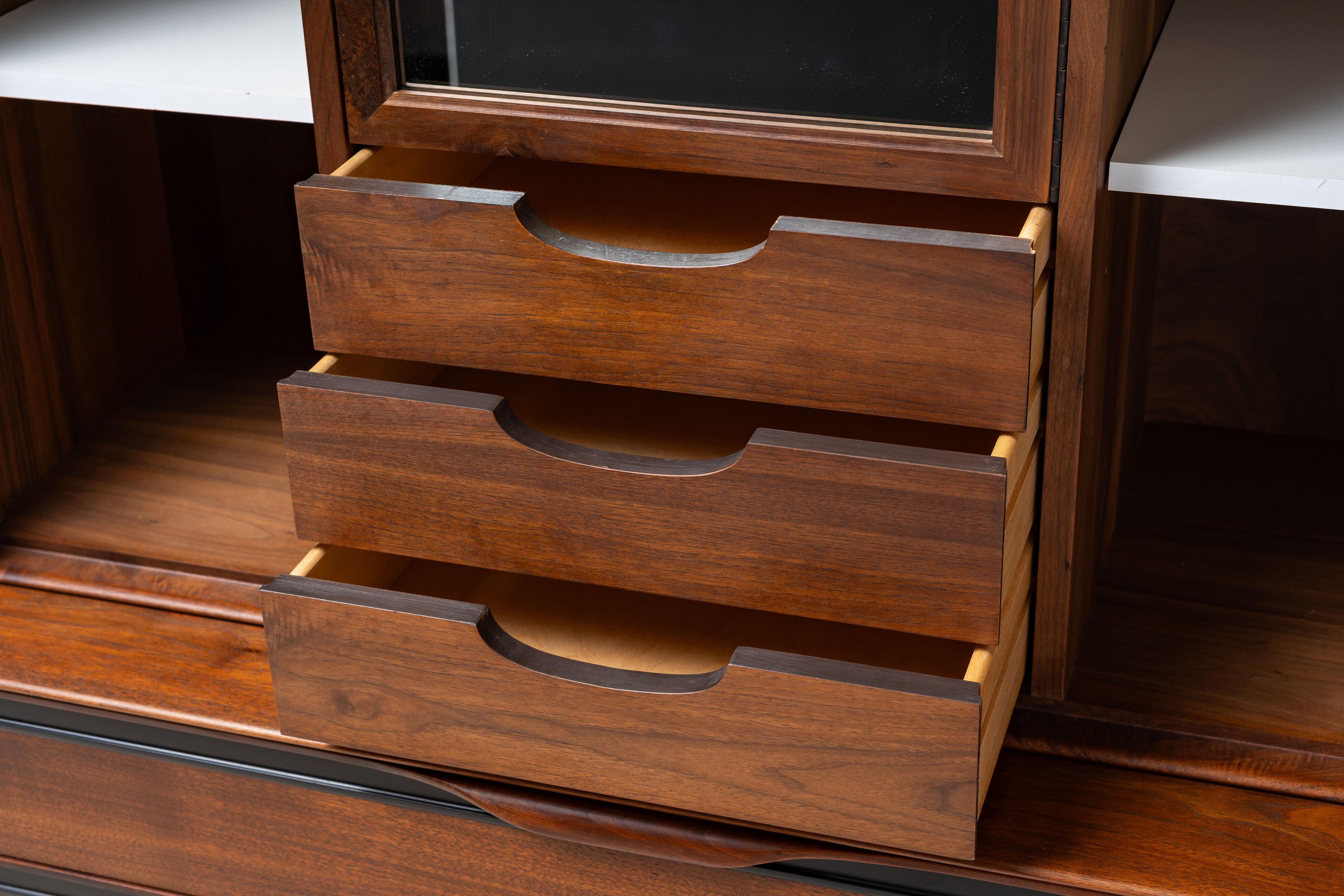 John Kapel Walnut Highboy For Sale 8