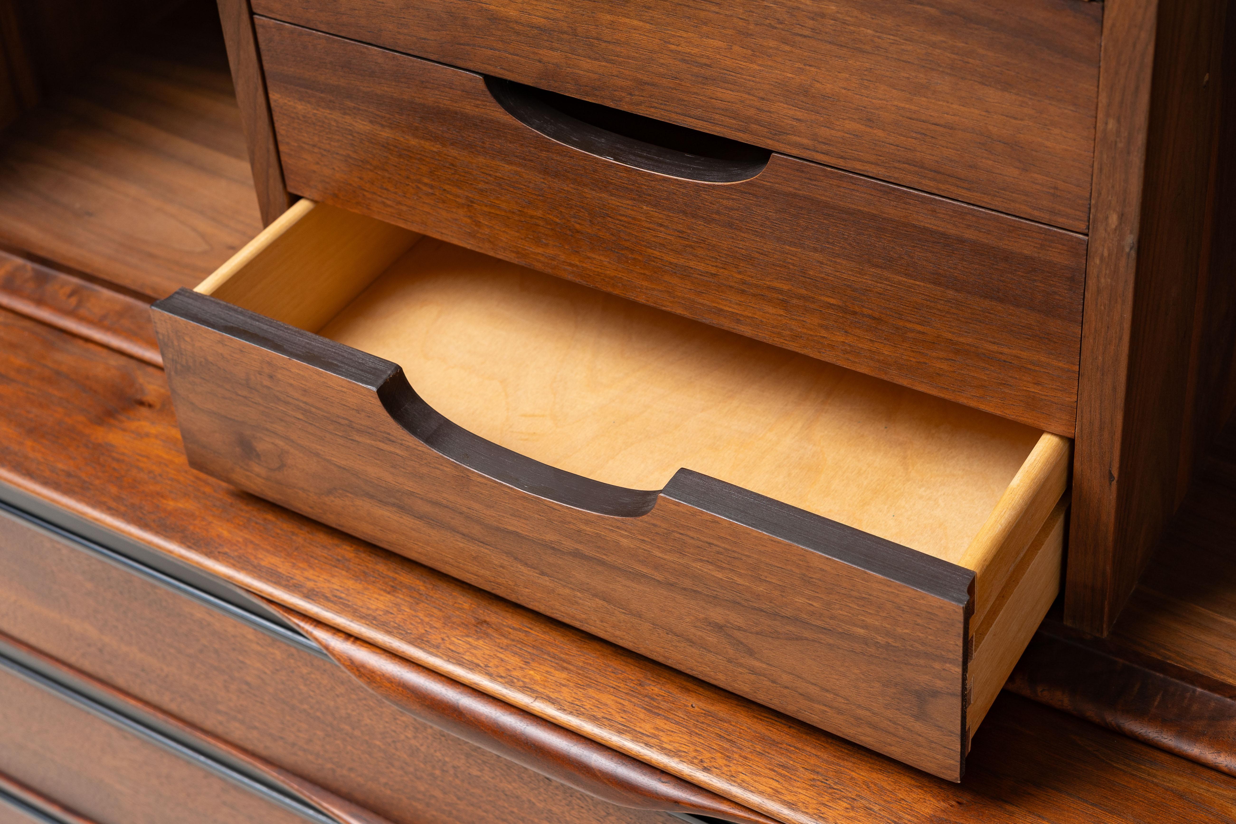 John Kapel Walnut Highboy For Sale 9