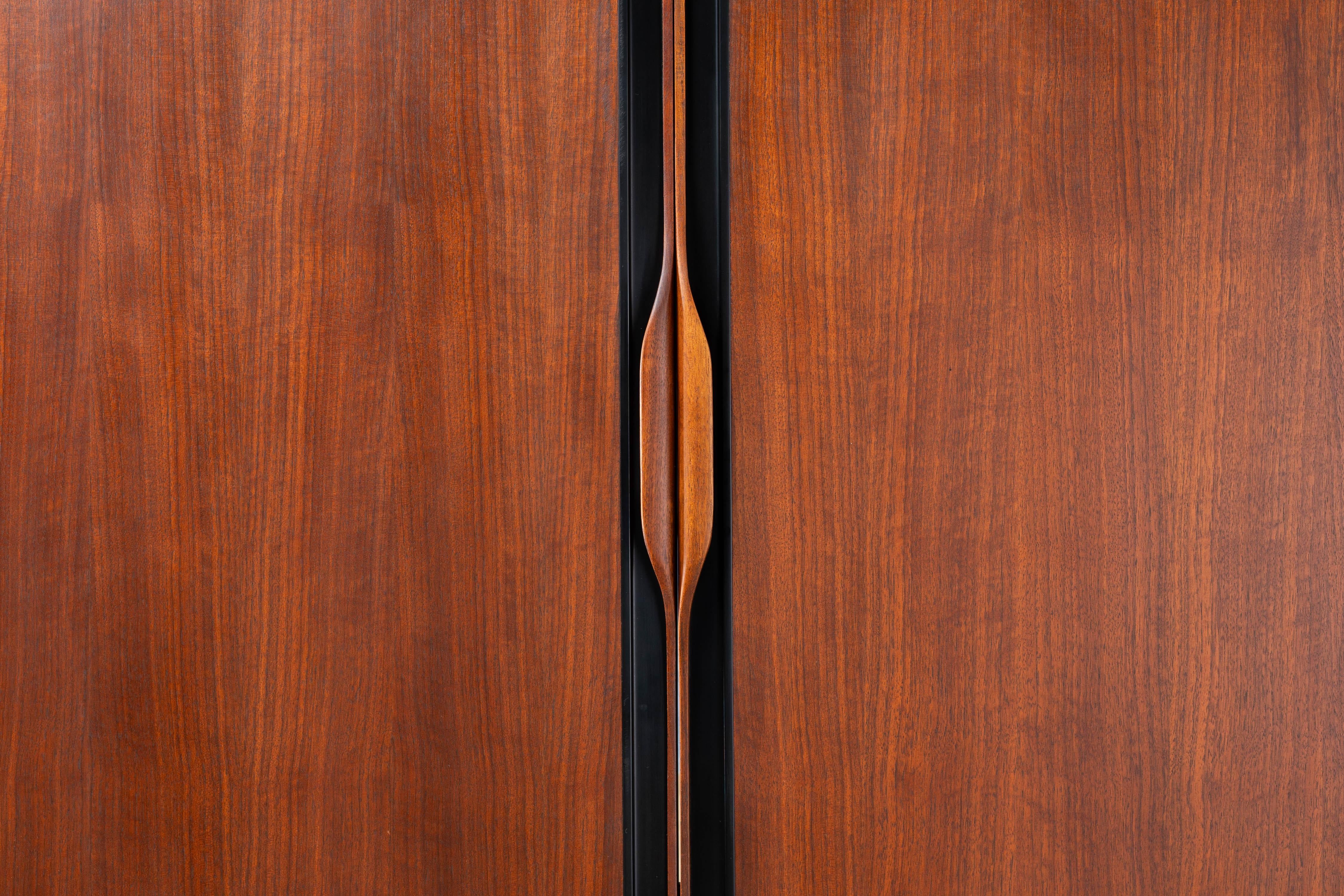 Mid-20th Century John Kapel Walnut Highboy For Sale