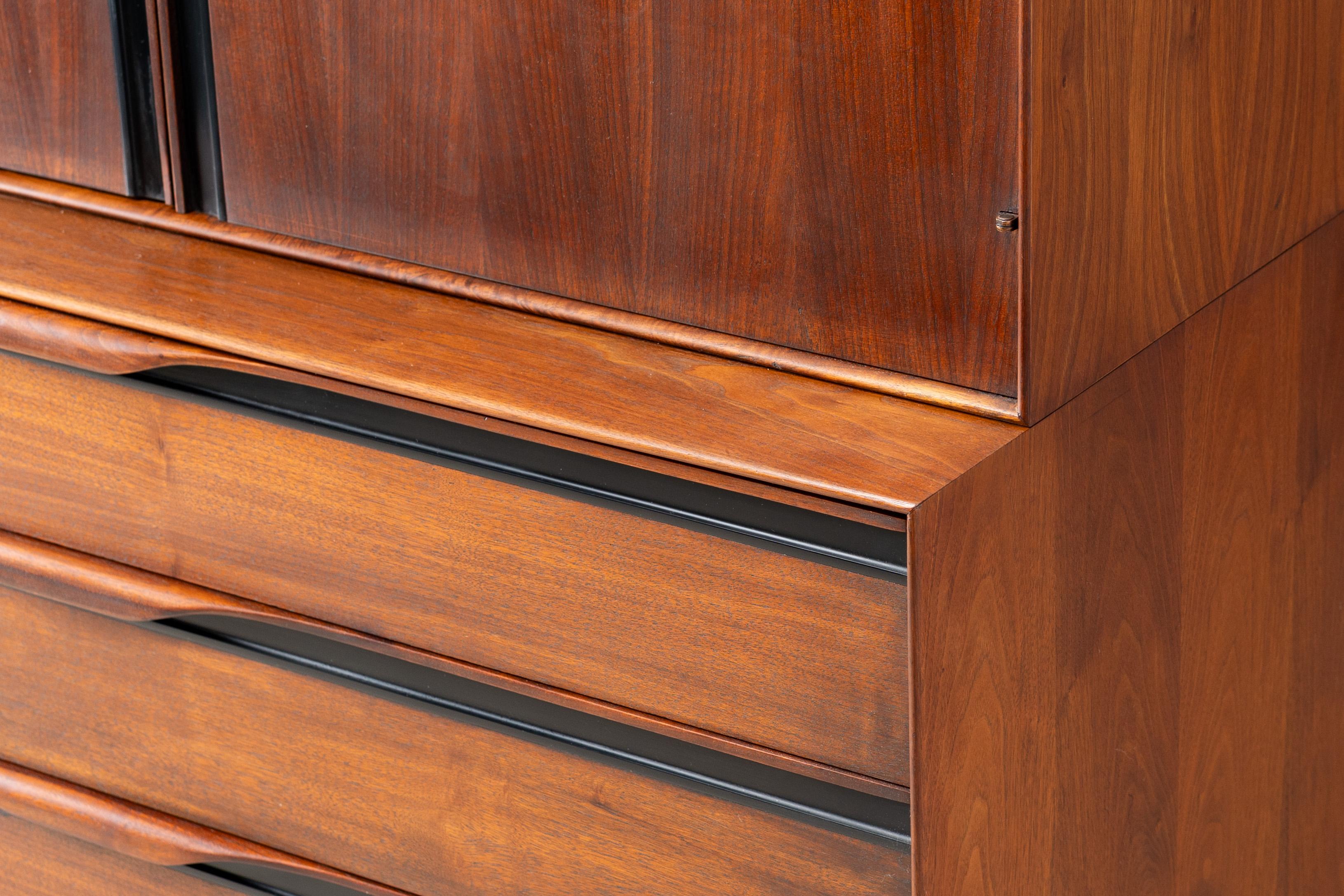 John Kapel Walnut Highboy For Sale 2