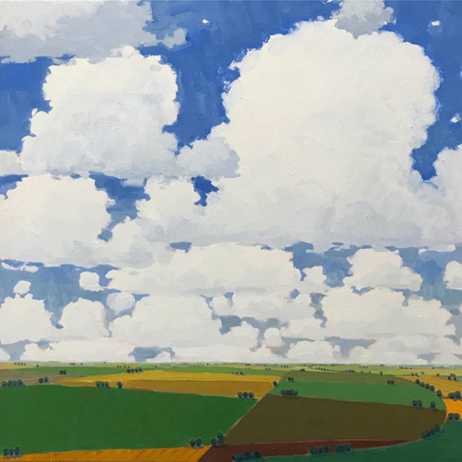 John Karl Claes Landscape Painting - Crowded Summer Skies