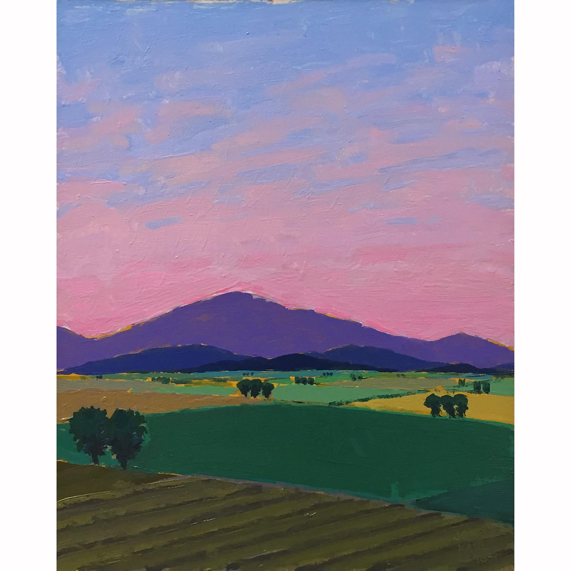 John Karl Claes Landscape Painting - Evening's Blush