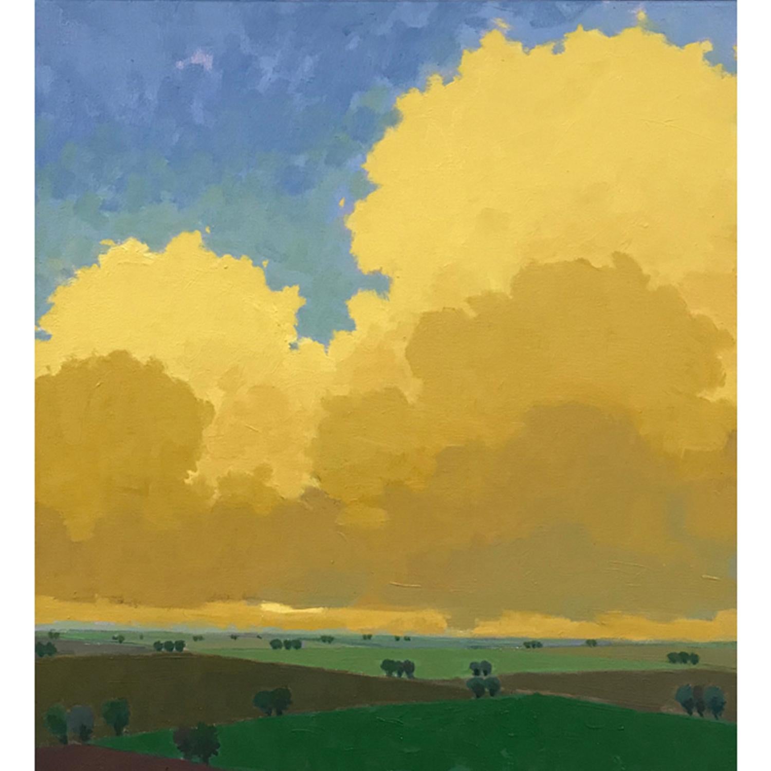 John Karl Claes Landscape Painting - Evening's Show