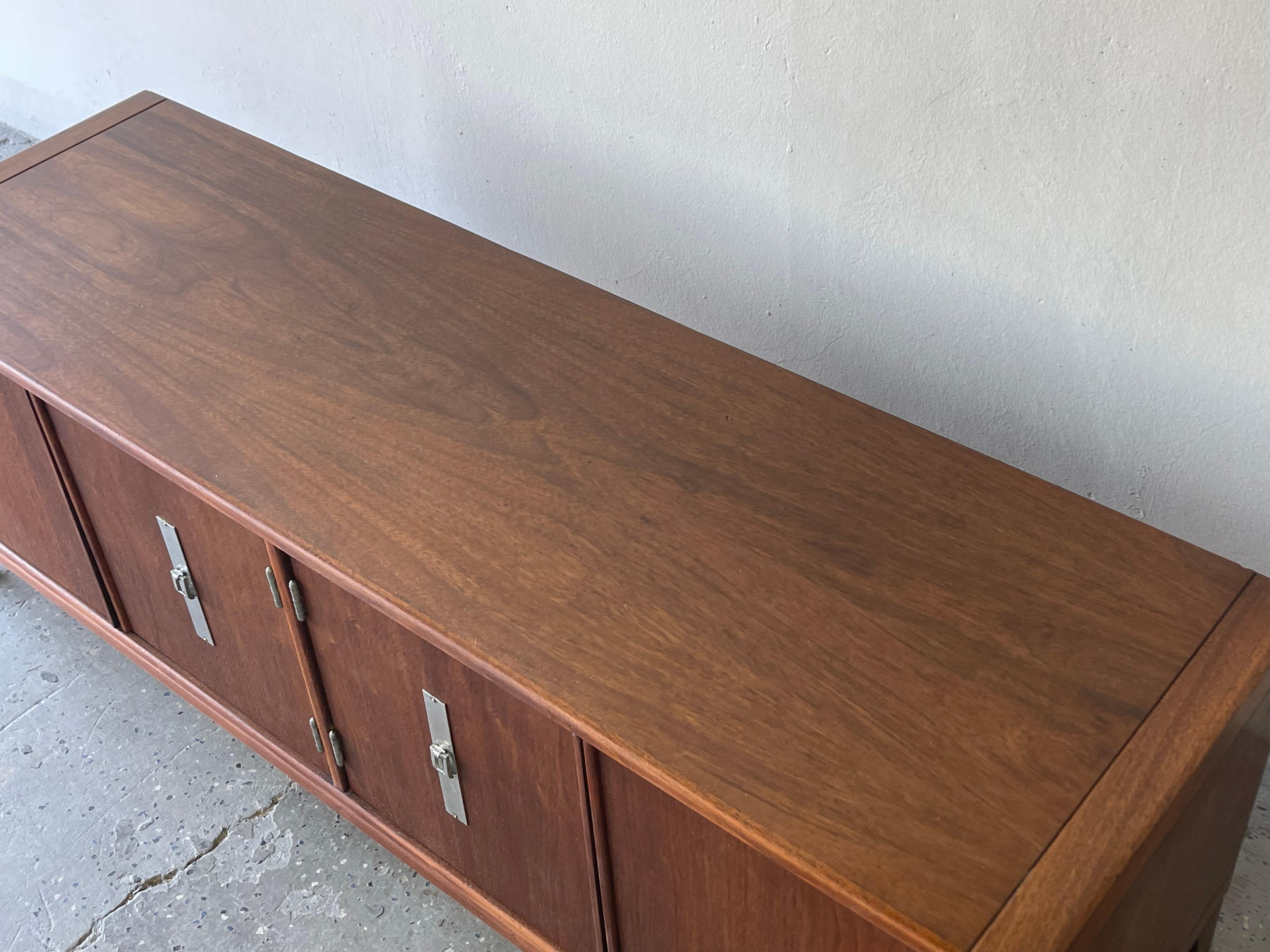 John Keal Brown-Saltman Mid-Century Modern Low Credenza, Record, Stereo Cabinet 6