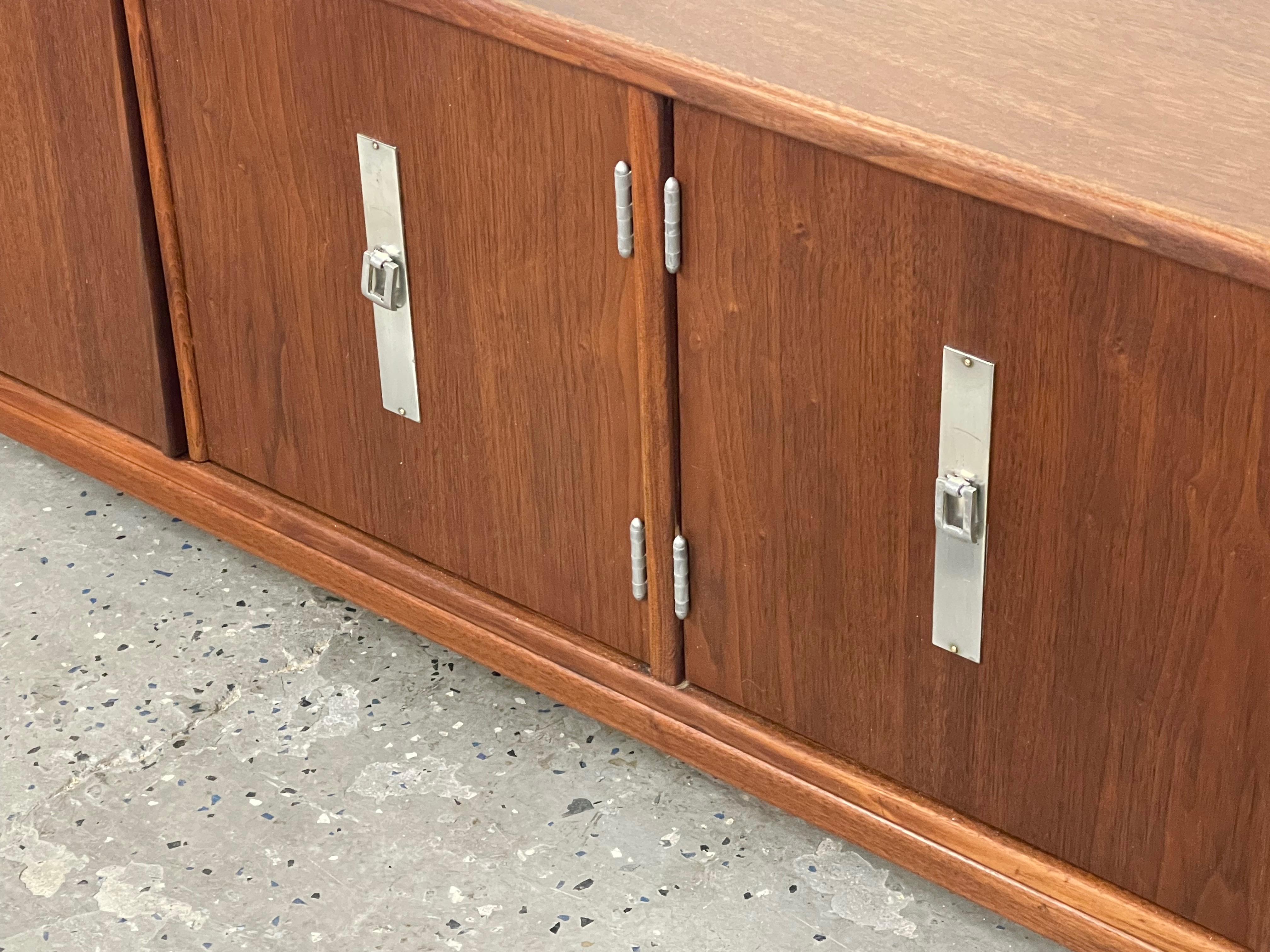 Mid-20th Century John Keal Brown-Saltman Mid-Century Modern Low Credenza, Record, Stereo Cabinet
