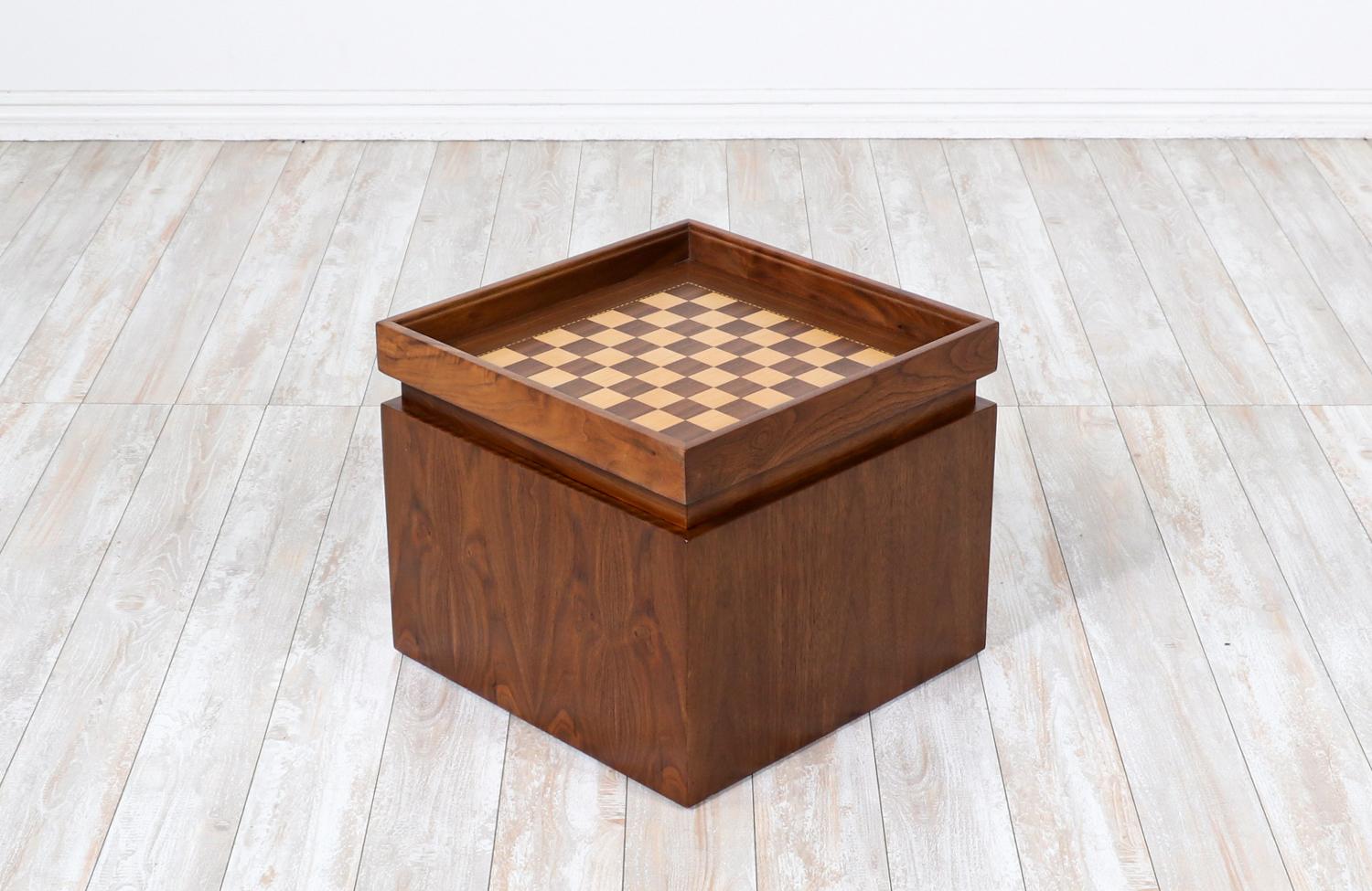 John Keal chess box side table for brown saltman.
