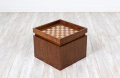 John Keal Chess Box Side Table for Brown Saltman