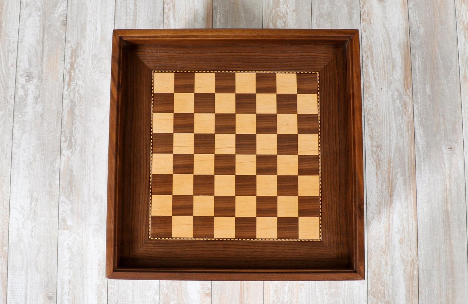 John Keal Chess Box Side Table for Brown Saltman In Excellent Condition In Los Angeles, CA