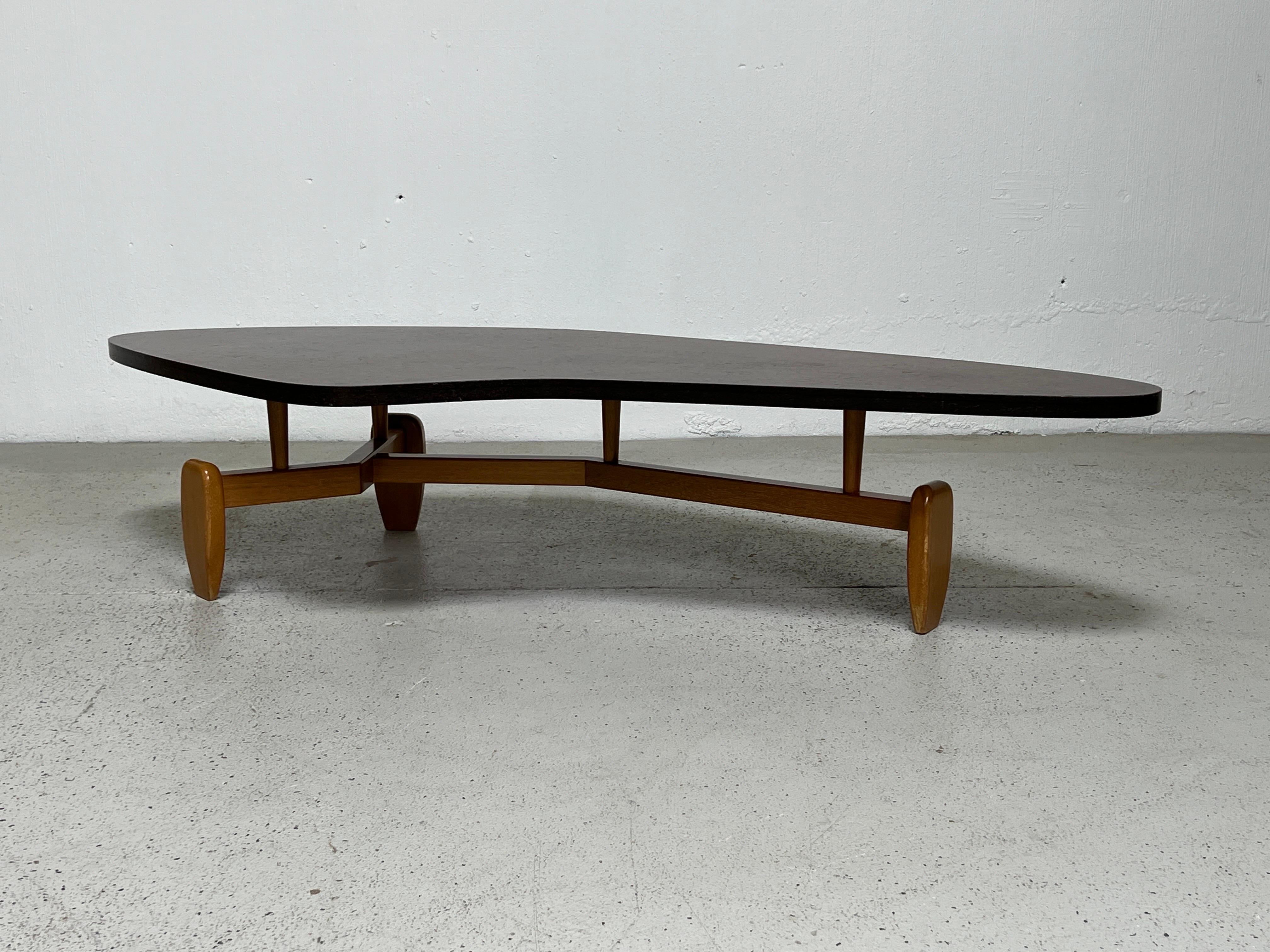 John Keal Cork Top Coffee Table for Brown Saltman In Good Condition In Dallas, TX