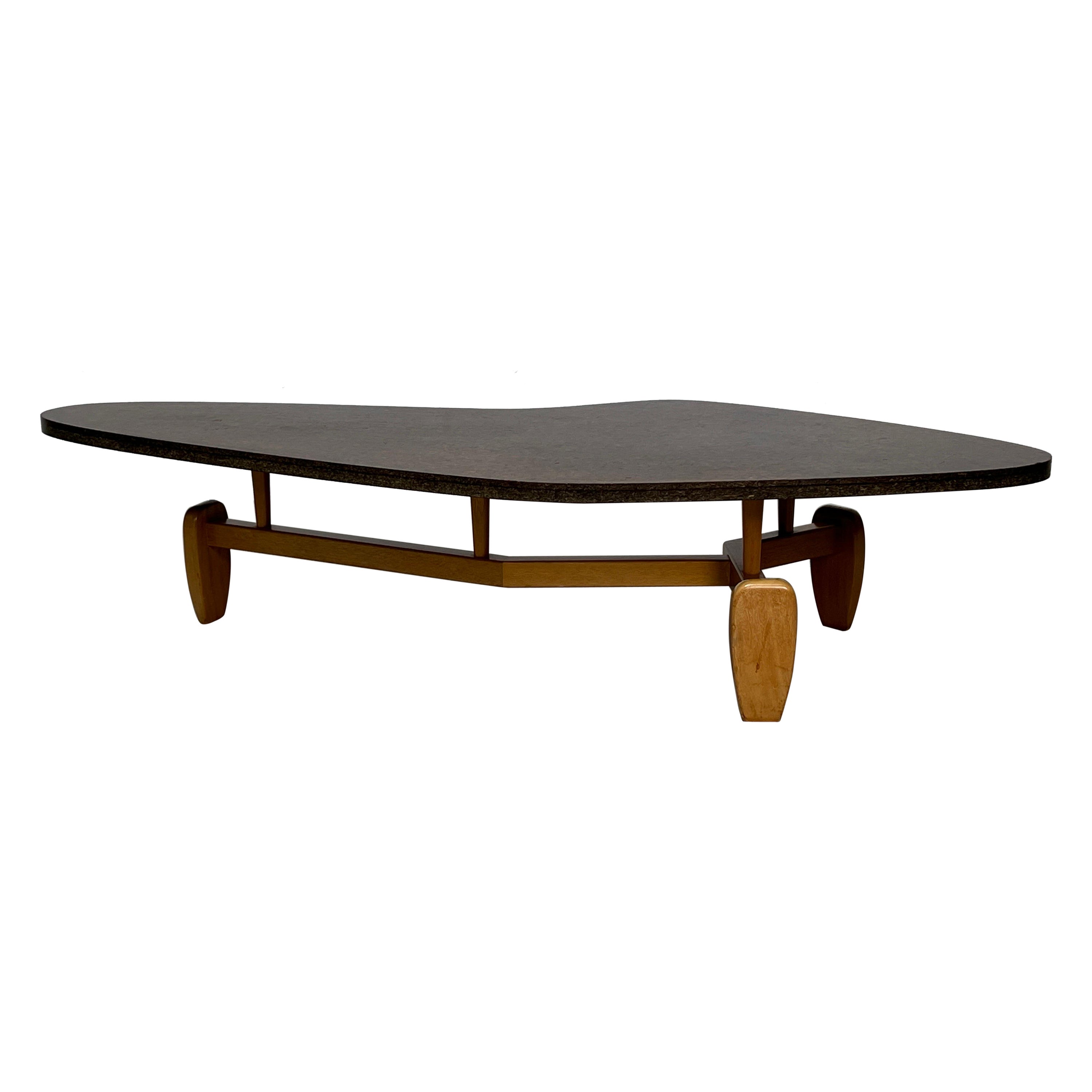 John Keal Cork Top Coffee Table for Brown Saltman