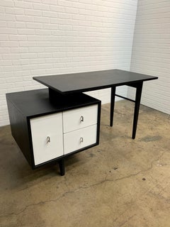 John Keal Desk with Bookshelf for Brown Saltman