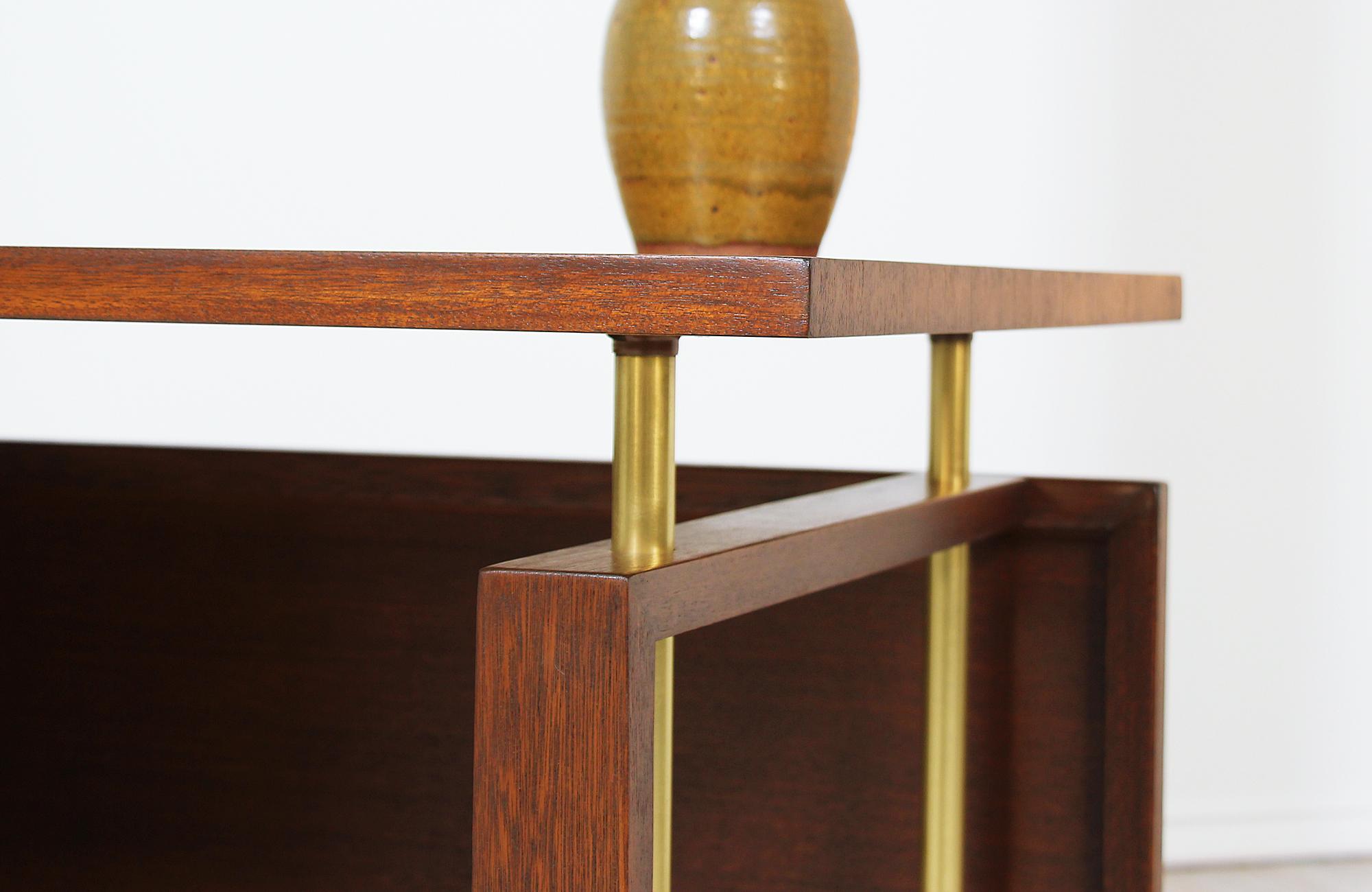 John Keal Desk with Brass Accents for Brown Saltman 9