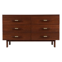 John Keal Dresser with Brass Accents for Brown Saltman